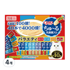 챠오츄르 유산균 버라이어티 40p, 4개