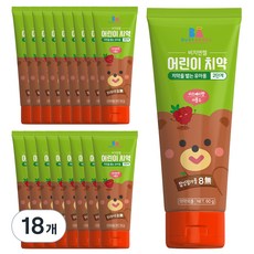 비지엔젤 저불소 어린이치약 2단계, 60g, 18개