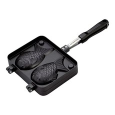 CAPTAIN STAG 鯛魚燒夾, 黑色, 1個