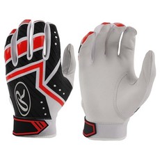 Rawlings Flexfit 打擊手套組 EBG21S04GL 雙手用, 黑色 + 紅色, 1個