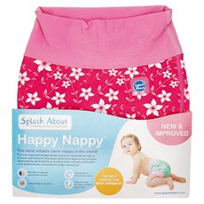 Splash About Brand New Happy Nappy 3D加強版 游泳尿布褲，柔軟保暖 Neoprene 潛水專用面料，環保省錢 可重複使用, XL, 1件