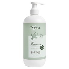 Derma 寶寶有機洗髮沐浴露, 0%香精, 無淚配方, 1瓶, 500ml