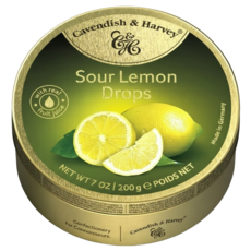 Cavendish&Harvey 卡恩迪許 酸檸檬糖, 200g, 1盒