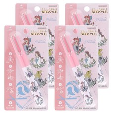 sun-star STICKYLE 攜帶型剪刀, 4個, 迪士尼公主