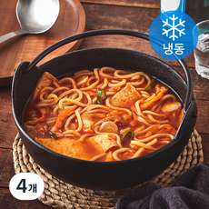 쿡솜씨 포차 냄비 김치우동 (냉동), 470g, 4개