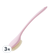 퀵살림 목욕 바디 샤워 부드러원 브러쉬, 04 분홍, 3개, 1개입
