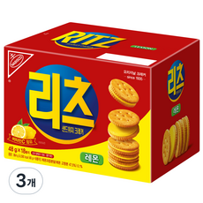 Dongseo Food Ritz 三明治餅乾檸檬, 3個, 864g