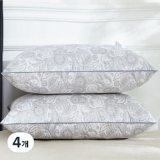 레인보우 클래식 라인 베개 600g, 피닉스 테일 그레이, 4개