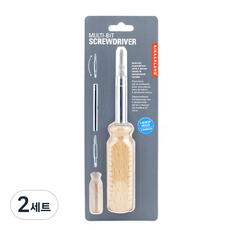韓國 KIKKERLAND 木製兩用螺絲起子 + 2種鑽頭組 CD509-L, 2套
