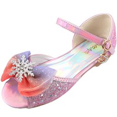 루루슈 여아용 눈꽃여왕 파스텔 망사 샌들