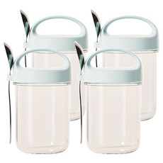 隔夜燕麥罐 C537 天空藍色, 4個