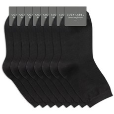 COZY LABEL 男士更耐穿雙股棉紗素色中筒襪 8雙