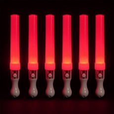 PARTY 09 LED應援螢光棒, 6個, 紅色