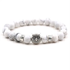 渴望貓頭鷹寶石珠手鍊