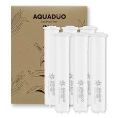 AQUADUO PLA過濾蓮蓬頭替換長濾芯, 6個