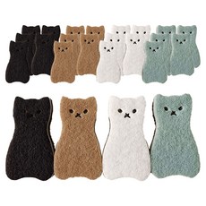 고양이 수세미 세트, 4개, 6세트