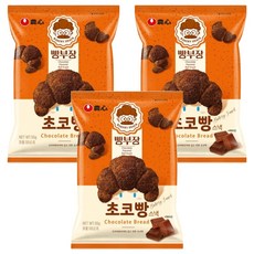 NONGSHIM 農心 麵包部長 可頌造型餅乾巧克力味, 55g, 3包