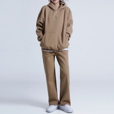 Cotton Closet 女款刷毛連帽T恤 + 運動褲套裝