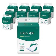 The First Touch 男女通用 Nice Care 成人護理墊, 60 x 75 cm, 10枚入, 10個