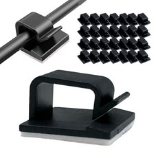 루미나잇 굵은 선 정리 클립, 30개, 블랙