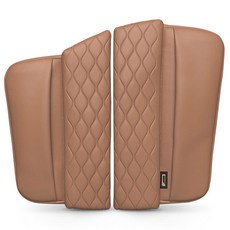 AIMBAN BMW 雙開式S型中央扶手墊, 干邑棕, 1套