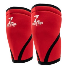 Zero to Hero 氯丁橡膠健康護膝 7 毫米紅色, 1套, 紅色