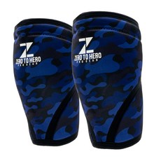 제로투히어로 네오프렌 헬스 무릎보호대 7mm, 1세트, BLUE CAMO