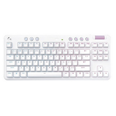 Logitech 羅技 G715 美型炫光機械式無線鍵盤 線性紅軸, 1個, 白色