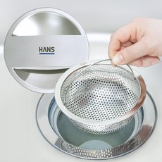韓國 HANS 水槽排水口濾網 + 蓋子套組, 1套
