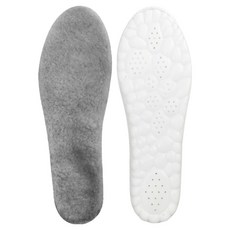 위더스욕실용품 발포근 겨울 방한 보온 메모리폼 털깔창 그레이, 1세트