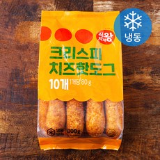 식자재왕 크리스피 치즈 핫도그 (냉동), 80g, 10개입, 1개