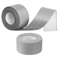 DADA 超強力PVC壓克力浴室廚房馬桶防水膠帶 灰色, 2個