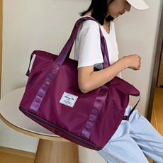 엘쏘 나일론 확장형 캐리어 숄더백