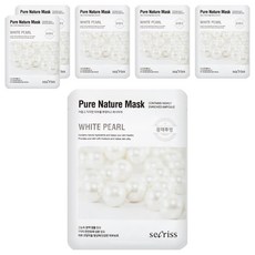 안스킨 시크리스 퓨어 네이처 마스크팩 진주 25ml, 6개, 1개입