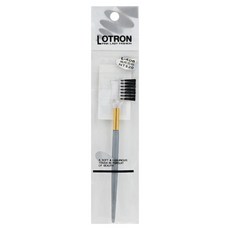LOTRON 兩用眉刷 14*2.6*0.5cm, L-408, 1支
