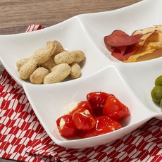 方形分隔盤 22cm + 包裝盒 分隔盤, 1個, WHITE