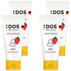 DOS in Advance In Advance 嬰幼兒牙膏 STEP1 無氟草莓香, 60ml, 4個