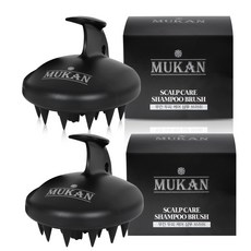 MUKAN 頭皮護理洗髮按摩刷, 單色, 2個