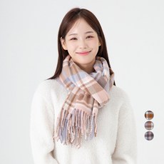 BASE ALPHA ESSENTIALS 柔軟格紋圖案圍巾