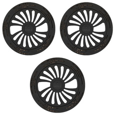 Black Hole 水槽過濾蓋 14cm, 黑色, 3個