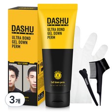 DASHU 男性強力壓貼燙髮膠組, 100ml, 3組