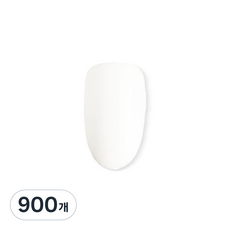 補充用人造美甲片 短橢圓形 6號, 補充用 短橢圓形 自然色 6號, 900個