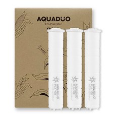 AQUADUO PLA過濾蓮蓬頭替換長濾芯, 3個