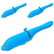 모나코올리브 돌핀 털먼지제거 브러쉬, 혼합 색상, 3개