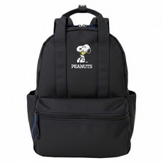 Kiiwi O SN 史努比 城市漫遊後背包, 黑色
