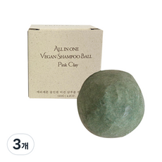 에리제론 올인원 약산성 뷰티볼 샴푸바 햄프씨드 일반포장, 120g, 3개