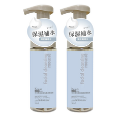 KeSHO 玻尿酸保濕胺基酸潔顏慕斯 保濕補水, 150ml, 2瓶