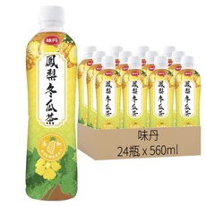 味丹 心茶道 鳳梨冬瓜茶, 24瓶, 560ml