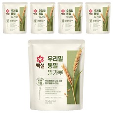 CJ BEKSUL 白雪 全麥營養豐富細麵粉, 750g, 5個