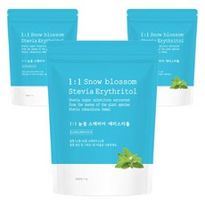 자연지애 눈꽃 스테비아 에리스리톨, 1kg, 3개